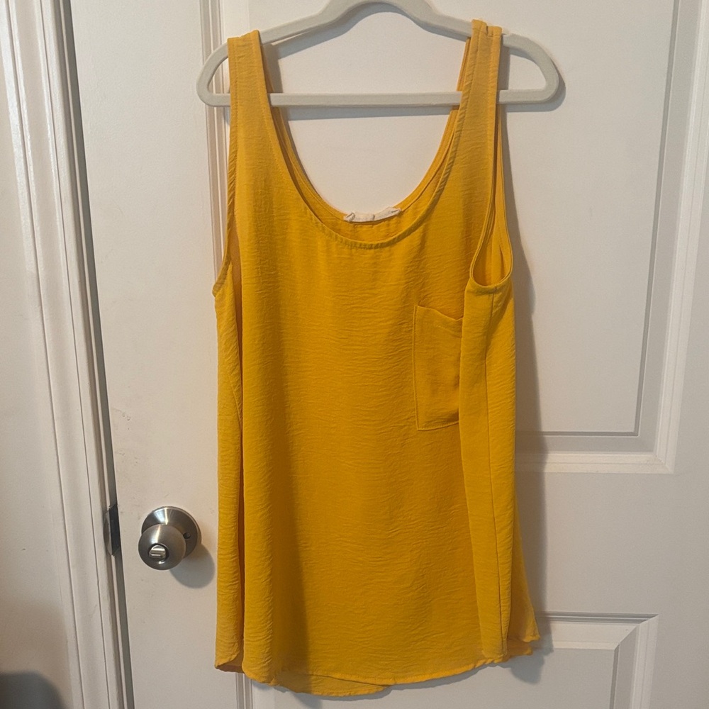 Vine & Love Vibrant Yellow Tank Top